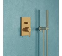 Villeroy & Boch Conum miscelatore monocomando, per vasca e doccia, TVT12700100076, Conum oro spazzolato [Rubinetteria Bagno > Rubinetteria Doccia]