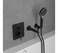 Villeroy & Boch Conum miscelatore monocomando, per vasca e doccia, TVT127001000K5, Conum nero opaco [Rubinetteria Bagno > Rubinetteria Doccia]