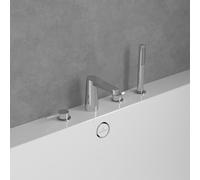 Villeroy & Boch Conum rubinetto bordo vasca, miscelatore a due comandi, TVT12700200061, Conum cromo [Rubinetteria Bagno > Rubinetteria Vasca]