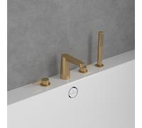 Villeroy & Boch Conum rubinetto bordo vasca, miscelatore a due comandi, TVT12700200076, Conum oro spazzolato [Rubinetteria Bagno > Rubinetteria Vasca]