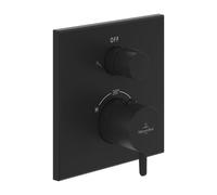 Villeroy & Boch Conum rubinetto doccia da incasso con termostatico, TVS127003000K5, Conum nero opaco [Rubinetteria Bagno > Rubinetteria Doccia]