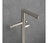 Villeroy & Boch Conum rubinetto vasca a pavimento, miscelatore monocomando, TVT12700400064, Conum nichel spazzolato [Rubinetteria Bagno > Rubinetteria Vasca]