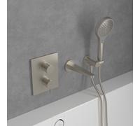 Villeroy & Boch Conum rubinetto vasca da incasso con termostatico, TVS12700200064, Conum nichel spazzolato [Rubinetteria Bagno > Rubinetteria Vasca]