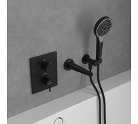 Villeroy & Boch Conum rubinetto vasca da incasso con termostatico, TVS127002000K5, Conum nero opaco [Rubinetteria Bagno > Rubinetteria Vasca]