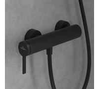 Villeroy & Boch Dawn rubinetto doccia esterno con miscelatore, TVS106301150K5, Dawn nero opaco [Rubinetteria Bagno > Rubinetteria Doccia]