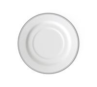 Villeroy & Boch Design Naif Piattino per Tazza da Brodo, 19 cm, Porcellana Premium, Bianco/Nero