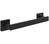 Villeroy & Boch Elements - Maniglia Striking, maniglia per il fissaggio a parete, maniglia per doccia e vasca da bagno, 360 x 72 x 60 mm, nero opaco