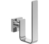 Villeroy & Boch Elements - Portarotoli Striking, portarotoli di scorta per montaggio a parete, porta rotoli di carta igienica, in ottone, quadrato, cromato