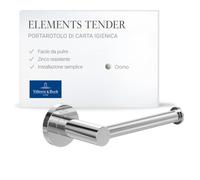 Porta Carta Igienica Villeroy en Boch Elements Tender Cromo