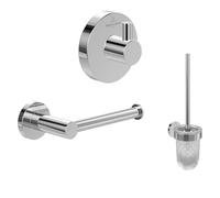 Villeroy & Boch Elements Tender set accessori (3 in 1), rotondo - Cromo