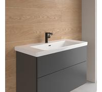 Villeroy & Boch Embrace lavabo sospeso, con 1 foro rubinetteria, con troppopieno La: 100 P: 47 cm, 4A89A5R1, Embrace bianco [Lavabi > Lavabi Integrati]