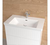 Villeroy & Boch Embrace lavabo sospeso, con 1 foro rubinetteria, con troppopieno La: 80 P: 47 cm, 4A8980RW, Embrace stone white [Lavabi > Lavabi Integrati]