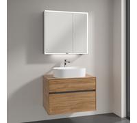 Villeroy & Boch Embrace mobile con lavabo Collaro, con armadietto a specchio My View Now, 4A195601+A95500RH+A4558000, My View Now Embrace; Collaro; My View Now [Mobili da Bagno > Set Mobili da Bagno]