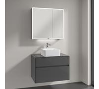 Villeroy & Boch Embrace mobile con lavabo, con armadietto a specchio My View Now, 5A5938RW+A95500FP+A4558000, My View Now Collaro; Embrace; My View Now [Mobili da Bagno > Set Mobili da Bagno]