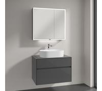 Villeroy & Boch Embrace mobile con lavabo, con armadietto a specchio My View Now, 5A6056RW+A95500FP+A4558000, My View Now Embrace; Collaro; My View Now [Mobili da Bagno > Set Mobili da Bagno]