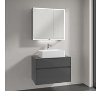 Villeroy & Boch Embrace mobile con lavabo, con armadietto a specchio My View Now, 5A6156RW+A95500FP+A4558000, My View Now Embrace; Collaro; My View Now [Mobili da Bagno > Set Mobili da Bagno]