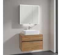Villeroy & Boch Embrace mobile con lavabo, con armadietto a specchio My View Now, 5A6156RW+A95500RH+A4558000, My View Now Embrace; Collaro; My View Now [Mobili da Bagno > Set Mobili da Bagno]