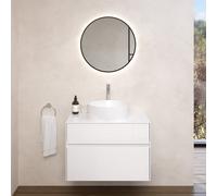 Villeroy & Boch Embrace mobile con lavabo, con specchio, 5A5840RW+A95500DH+A4726000, Embrace [Mobili da Bagno > Set Mobili da Bagno]