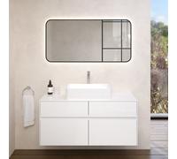 Villeroy & Boch Embrace mobile con lavabo, con specchio, 5A6156R1+A95700DH+A4731200, Embrace [Mobili da Bagno > Set Mobili da Bagno]