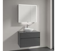 Villeroy & Boch Embrace mobile con lavabo Loop & Friends, con armadietto a specchio My View Now, 4A4501R1+A95500FP+A4558000, My View Now Embrace; Loop & Friends; My View Now [Mobili da Bagno > Set Mob