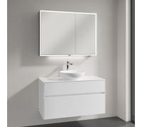 Villeroy & Boch Embrace mobile con lavabo Loop & Friends, con armadietto a specchio My View Now, 4A4600R1+A95600DH+A4551000, My View Now Embrace; Loop & Friends; My View Now [Mobili da Bagno > Set Mob