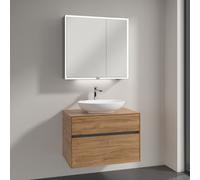 Villeroy & Boch Embrace mobile con lavabo Loop & Friends, con armadietto a specchio My View Now, 4A470101+A95500RH+A4558000, My View Now Embrace; Loop & Friends; My View Now [Mobili da Bagno > Set Mob
