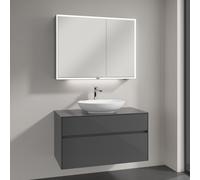 Villeroy & Boch Embrace mobile con lavabo Loop & Friends, con armadietto a specchio My View Now, 4A4701R1+A95600FP+A4551000, My View Now Embrace; Loop & Friends; My View Now [Mobili da Bagno > Set Mob