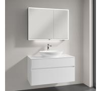 Villeroy & Boch Embrace mobile con lavabo Loop & Friends, con armadietto a specchio My View Now, 4A4701R1+A95600DH+A4551000, My View Now Embrace; Loop & Friends; My View Now [Mobili da Bagno > Set Mob