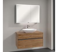 Villeroy & Boch Embrace mobile con lavabo Loop & Friends, con armadietto a specchio My View Now, 4A4901R1+A95600RH+A4551000, My View Now Embrace; Loop & Friends; My View Now [Mobili da Bagno > Set Mob