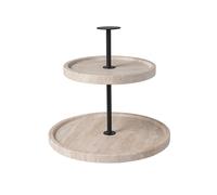 Villeroy & Boch - Manufacture Travertine alzata beige, artigianale, design elegante in pietra naturale, tonalità sabbia, per buffet, decorazione in pietra per la tavola, decorazione, travertino