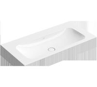 Villeroy & Boch Finion lavabo armoire, sans trop-plein, sans trou pour robinet, rectangulaire, 1000x500mm, 4164A3R7, 4164A3R7, Colorazione: Nero puro CeramicPlus