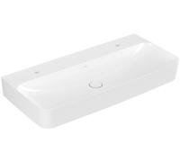 Villeroy & Boch Finion lavabo, sans trop-plein, 2 trous pour robinet, dessous poncé, 1000x470mm, 41681LR1, 41681LR1, Colorazione: Bianco CeramicaPlus