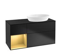 Villeroy & Boch Finion mobile sottolavabo, 3 scomparti estraibili, FA42HFPD, Finion [Mobili da Bagno > Mobili Lavabo]