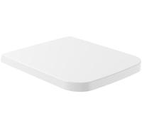 Villeroy & Boch Finion - Sedile per WC con chiusura ammortizzata - Asse rimovibile e infrangibile in duroplast - Ricambio originale - Di forma angolare - Bianco alpino, lucido