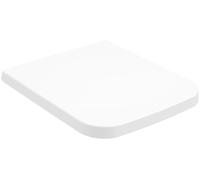 Villeroy & Boch Finion - Sedile WC con abbassamento automatico, sedile WC rimovibile in Duroplast infrangibile, ricambio originale, rettangolare, bianco pietra opaco