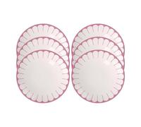 Villeroy & Boch - Fleur cassis - Set di 6 piatti da dessert, piatti piccoli per colazione, dessert e snack, piatti da torta, lavabili in lavastoviglie e a prova di microonde, porcellana premium, rosa