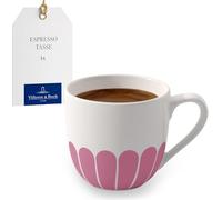 Villeroy & Boch - Fleur cassis tazzina da espresso rosa, lavabile in lavastoviglie, utilizzabile in microonde, tazza piccola espresso, stoviglie con motivo floreale, Porcellana Premium