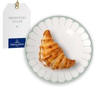 Villeroy & Boch - Fleur vert piatto da colazione verde, lavabile in lavastoviglie, utilizzabile nel microonde, piatto da dessert, piatto piccolo da colazione, piatto per torte, Porcellana Premium