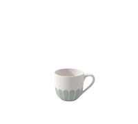 Villeroy & Boch - Fleur vert tazzina da espresso verde, lavabile in lavastoviglie, utilizzabile in microonde, tazza piccola espresso, stoviglie con motivo floreale, Porcellana Premium
