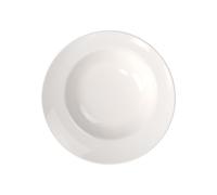Villeroy & Boch Flow Piatto da Pasta, 30 cm, Porcellana Premium, Bianco