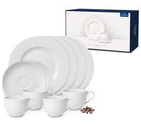 Villeroy & Boch for Me Coffee, Premium Porcellain, Bianco, Set per 4 Persone, 12 Pezzi