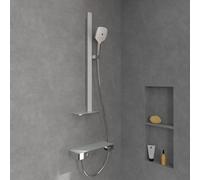 Villeroy & Boch Infinity Showers set doccia con asta saliscendi e mensola, 3 tipi di getto, TVS11000200061, Infinity Showers cromo [Rubinetteria Bagno > Set Doccia]
