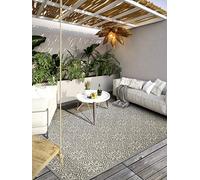 Villeroy & Boch Julie Tappeto moderno per interni ed esterni, in tessuto piatto, effetto molto profondo, resistente alle intemperie e ai raggi UV, per balcone, terrazza, giardino, colore marrone
