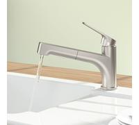 Villeroy & Boch Junis Shower rubinetto da cucina, estraibile, orientabile, 928100LC, Junis Shower acciaio inox spazzolato [Rubinetteria da Cucina > Rubinetti da Cucina]