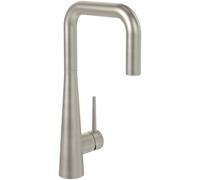 Villeroy & Boch Konic Rubinetto da cucina ad alta pressione, rubinetto da cucina con doccetta estraibile e angolo di rotazione a 360°, rubinetto per lavello a risparmio energetico, altezza 143 mm, in
