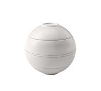 Villeroy & Boch - La petite Boule white, set di stoviglie in porcellana, set di ciotole, 5 pezzi Set da portata, Ø 14 cm, lavabile in lavastoviglie, utilizzabile nel microonde, bianco