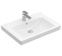 Lavabo Villeroy & Boch Subway 7113 KG, 650x470mm, 1 foro per rubinetto, con troppopieno, Colorazione: Bianco - 7113KG01