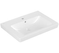 Villeroy & Boch Subway 2.0 lavabo, avec trop-plein, 1 trou pour robinet, face inférieure polie, 650x470mm, 7113KGR1, 7113KGR1, Colorazione: Bianco CeramicaPlus