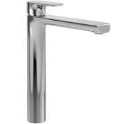 Villeroy & Boch Liberty Rubinetto lavabo alto, miscelatore bagno senza troppopieno, risparmio idrico con cartuccia ceramica, altezza uscita 228mm, rubinetto rotondo cromato