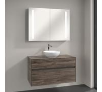 Villeroy & Boch Loop & Friends lavabo con mobile Embrace, con armadietto a specchio My View 14, 4A450001+A95600RK+A4221000, My View 14 Loop & Friends; Embrace; My View 14 [Mobili da Bagno > Set Mobili